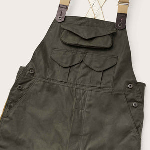 Double hunting bibs with zipper by Filson | Otter green / dark t (Beige)