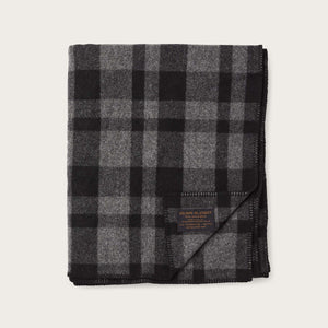 Mackinaw wool  blanket by Filson | Charcoal black (Gray)