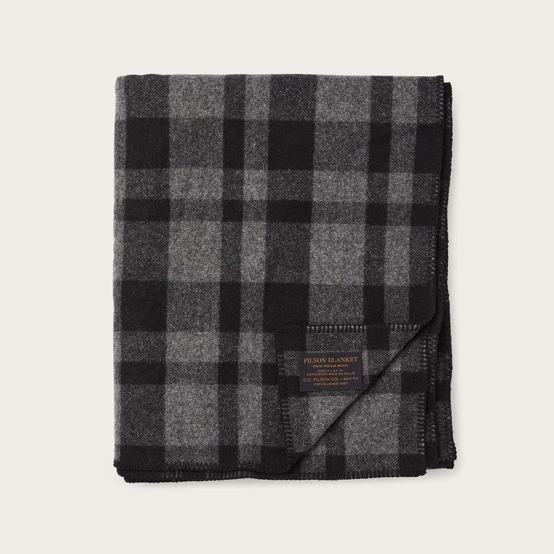 Mackinaw wool  blanket by Filson | Charcoal black (Gray)