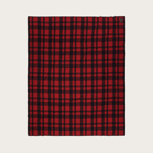 Mackinaw wool blanket by Filson | Red / black heritage (Red)