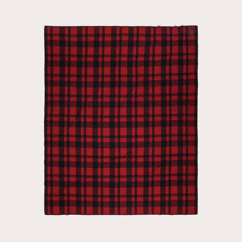 Mackinaw wool blanket by Filson | Red / black heritage (Red)