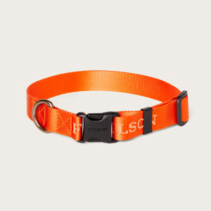 Nylon dog collar by Filson | Flame (Orange)